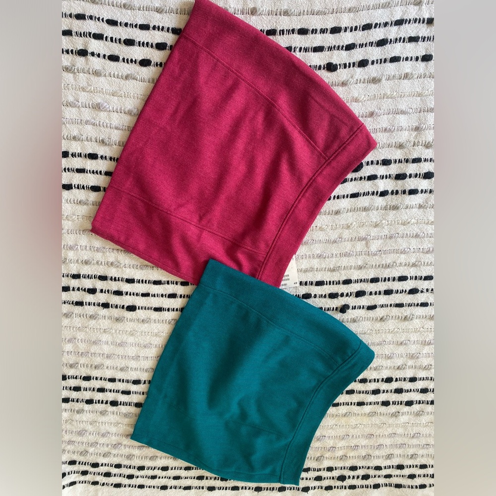 H&M midi skirts in Red and Green